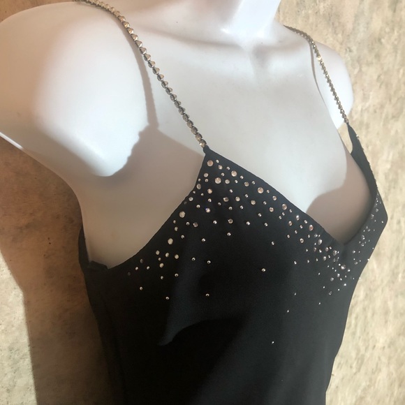 Dave & Johnny Diamond Strap Prom Gown - Picture 8 of 15